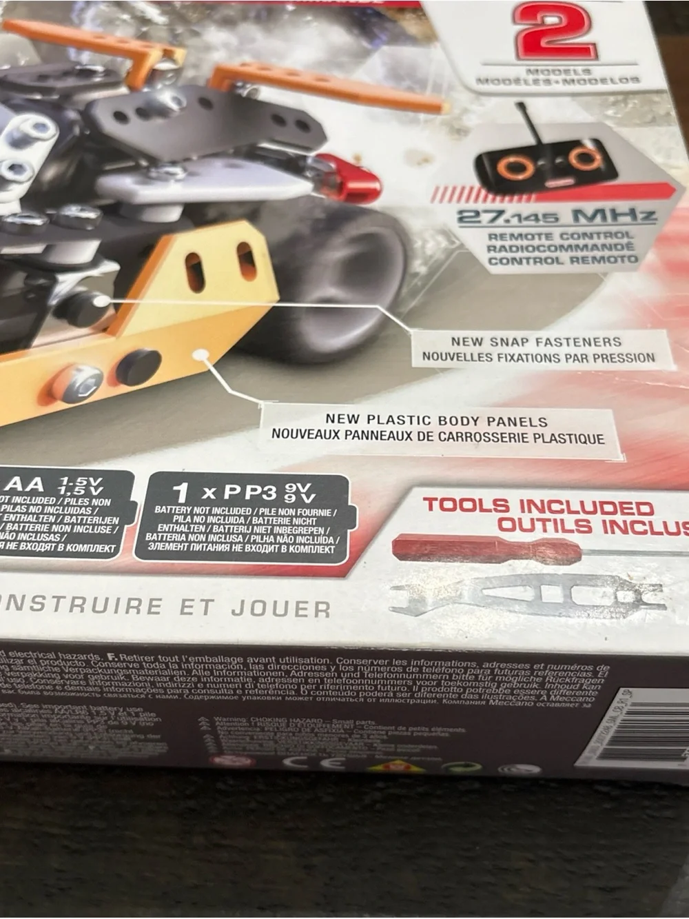 Meccano Maker System Roadster 16303 Remote Control RC 2 Model Kit Spin Master